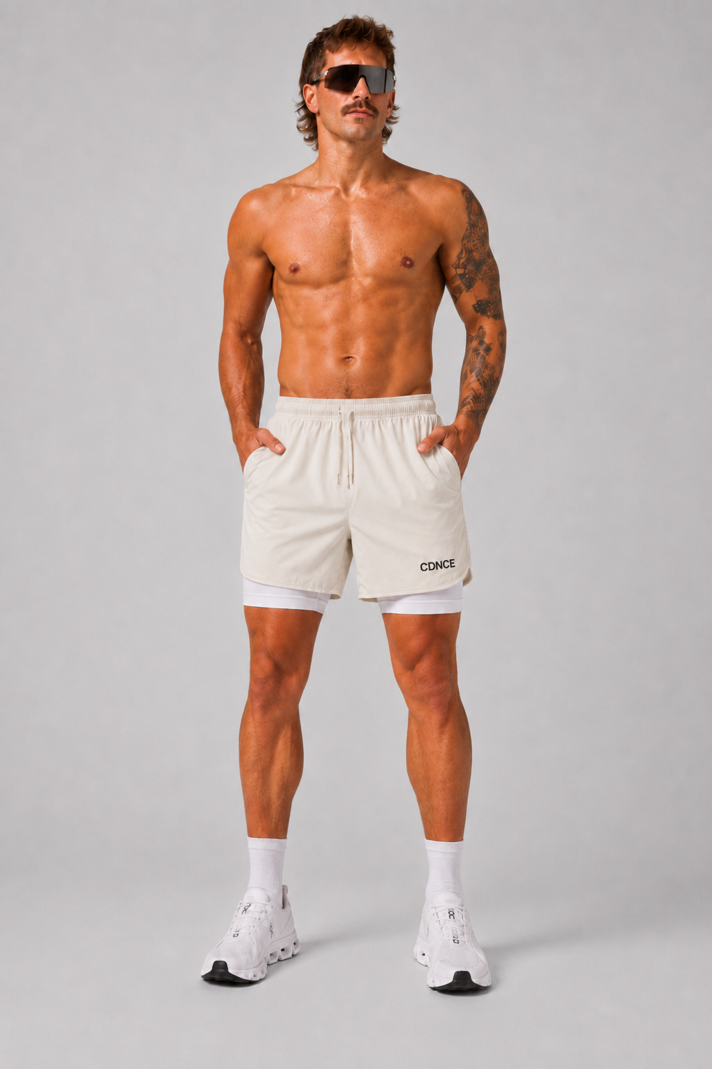 CDNCE Men's 2-in-1 Running Short