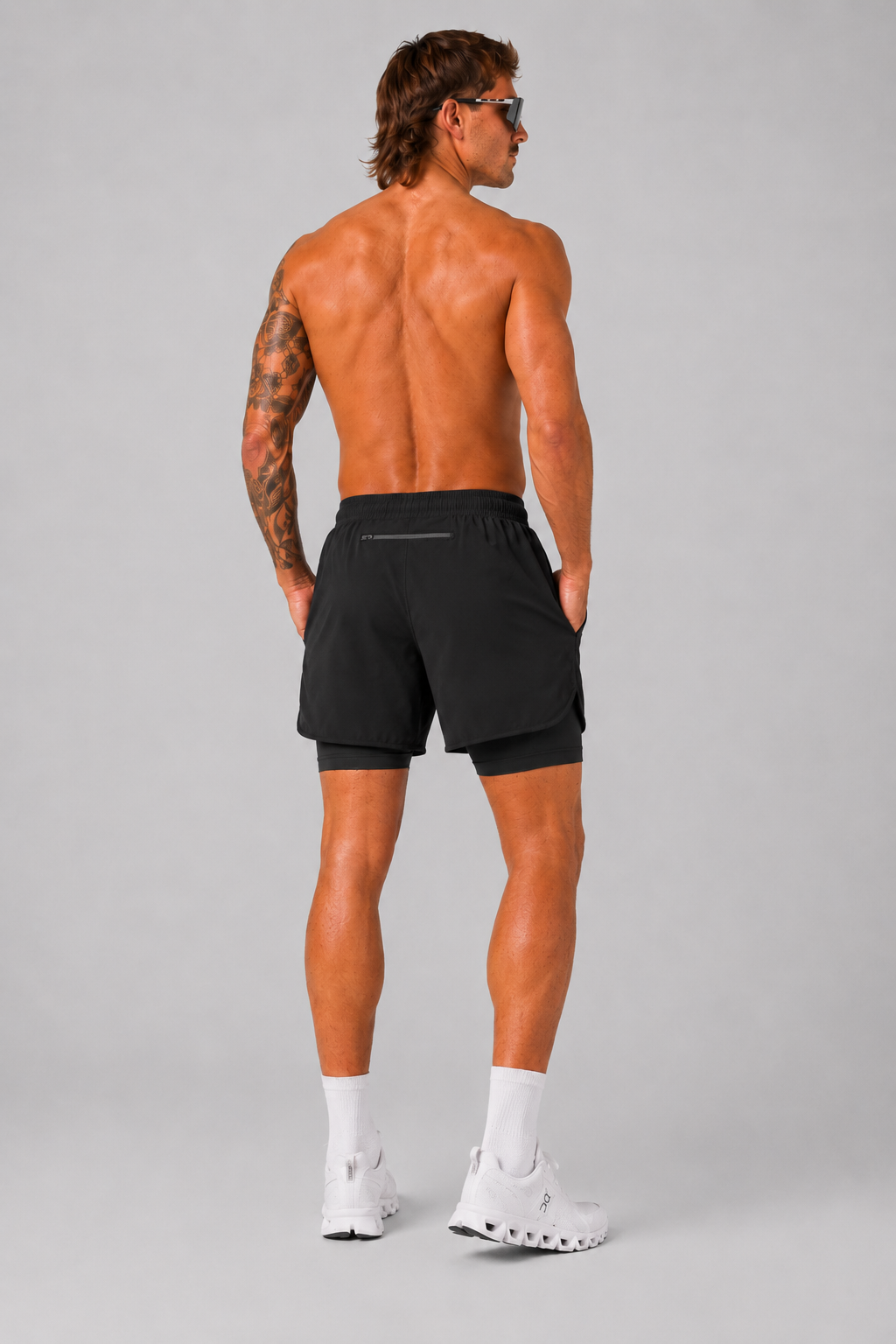 CDNCE Men's 2-in-1 Running Short