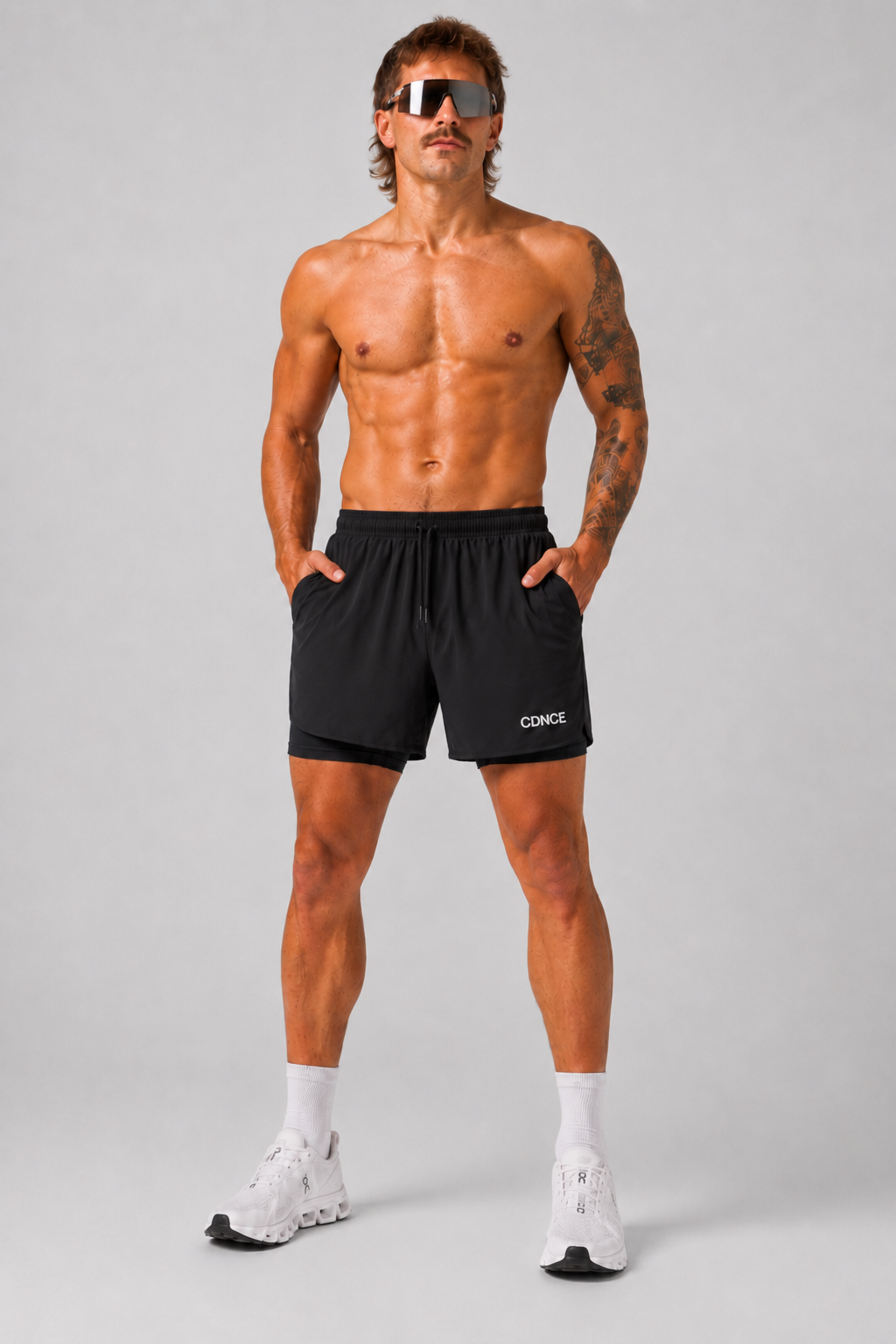 CDNCE Men's 2-in-1 Running Short