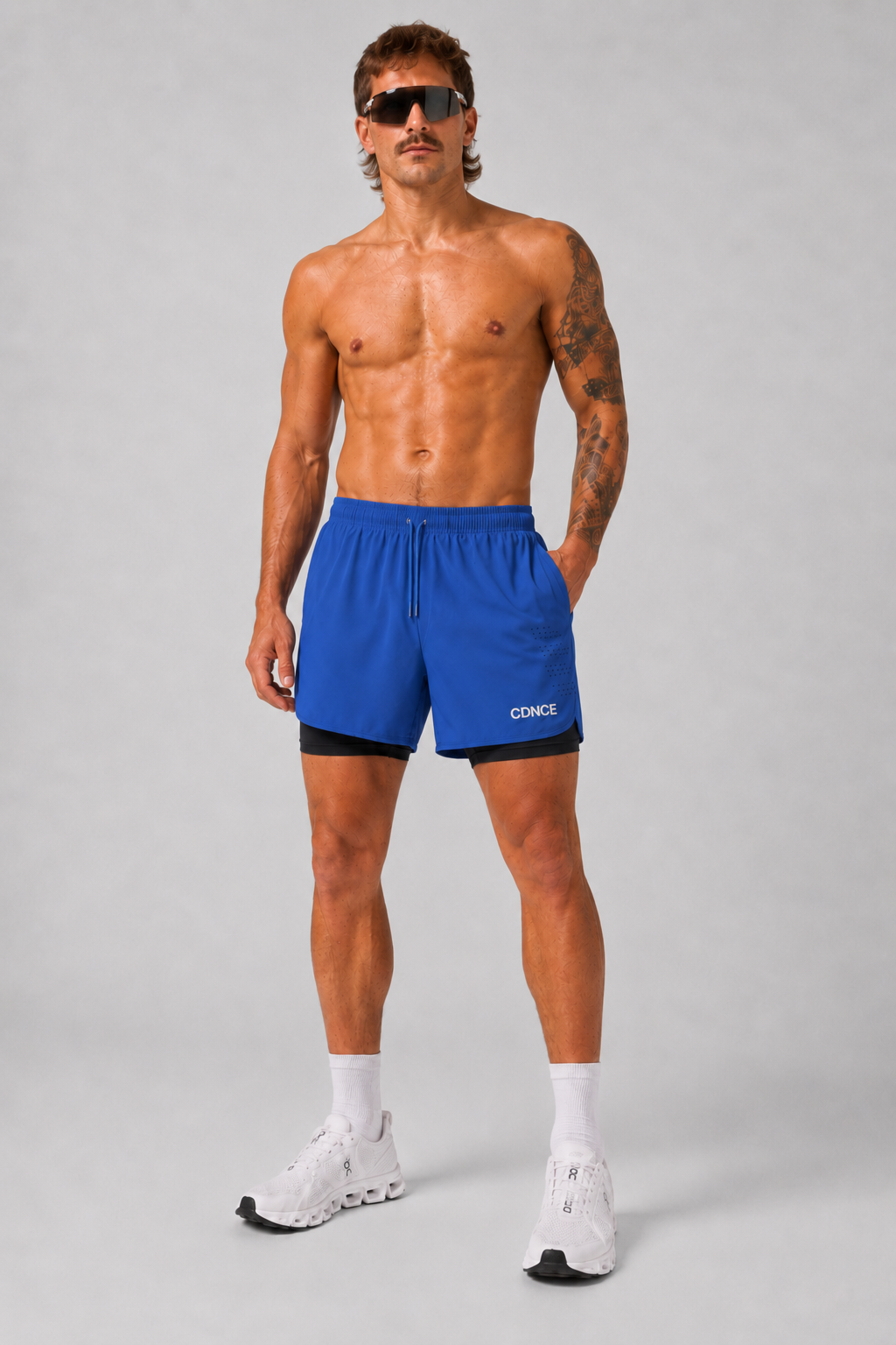 CDNCE Men's 2-in-1 Running Short