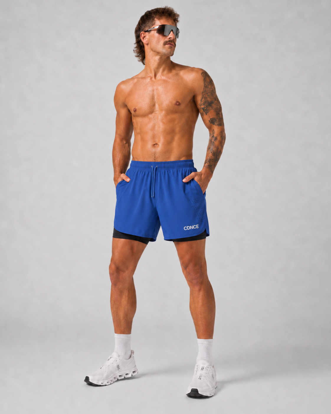 CDNCE Men's 2-in-1 Running Short