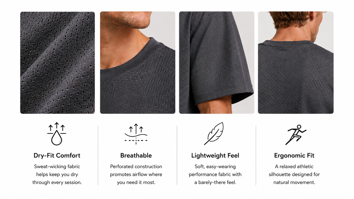 CDNCE Oversized Dry-Fit Tee benefits