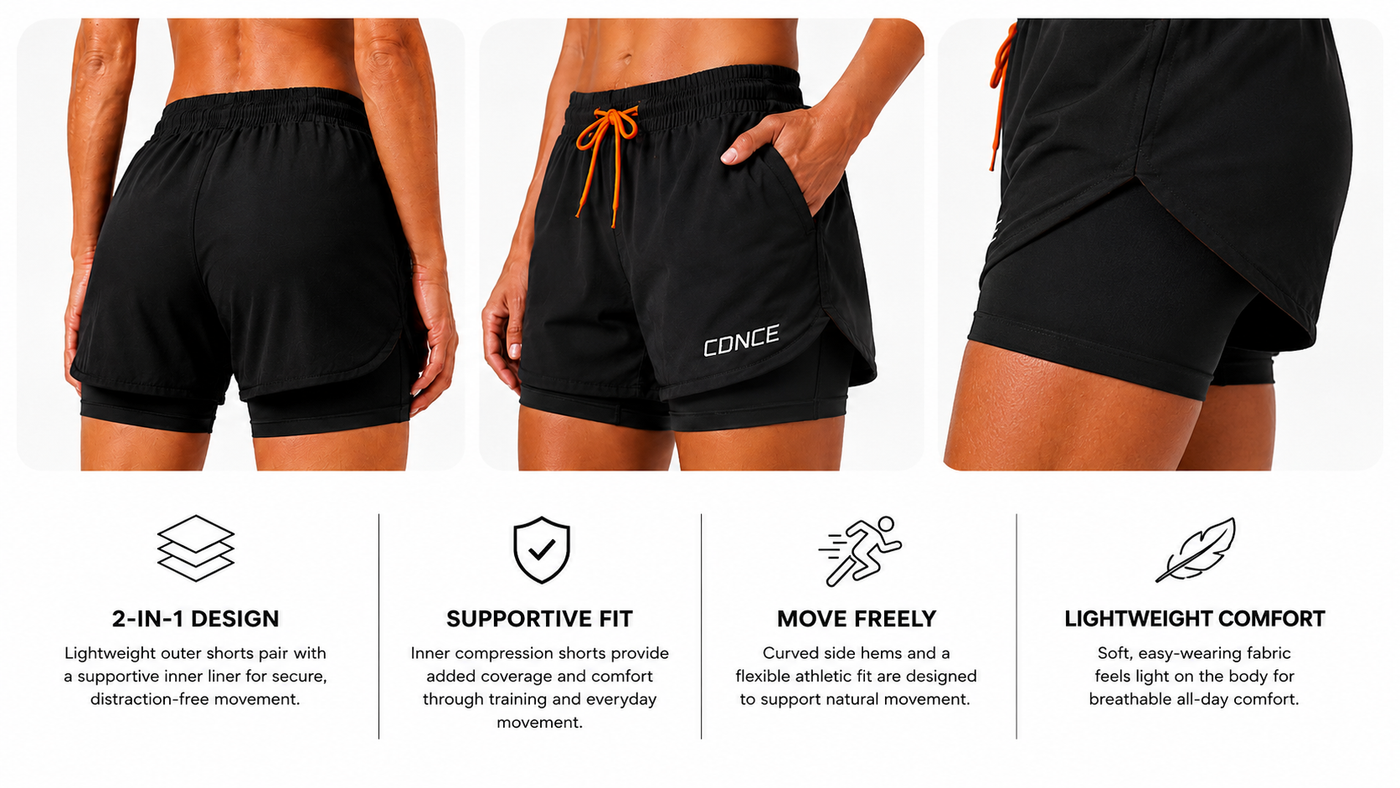 CDNCE Women's Seamless Active Short benefits