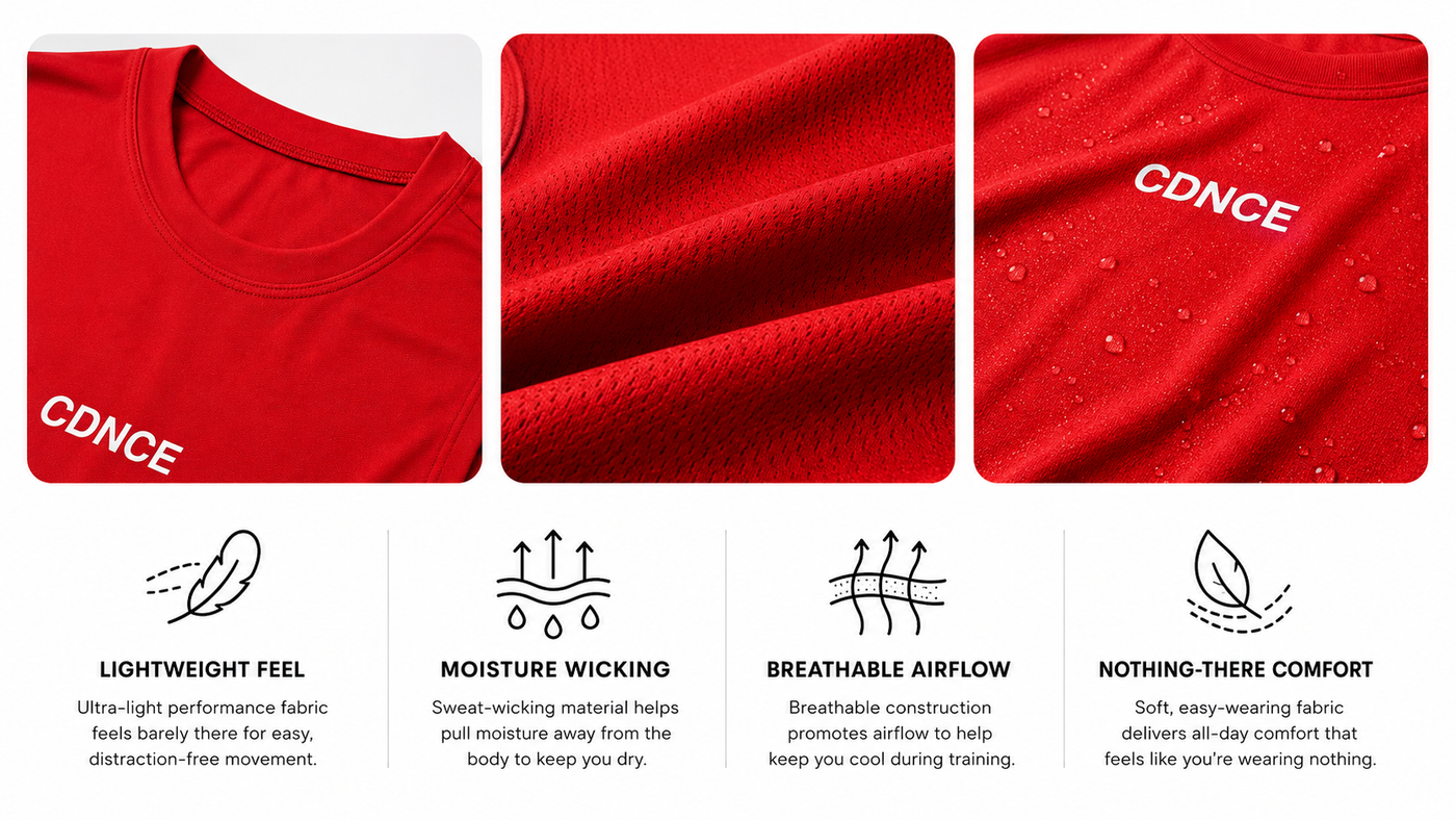 CDNCE Lightweight Dry-Fit Tank benefits