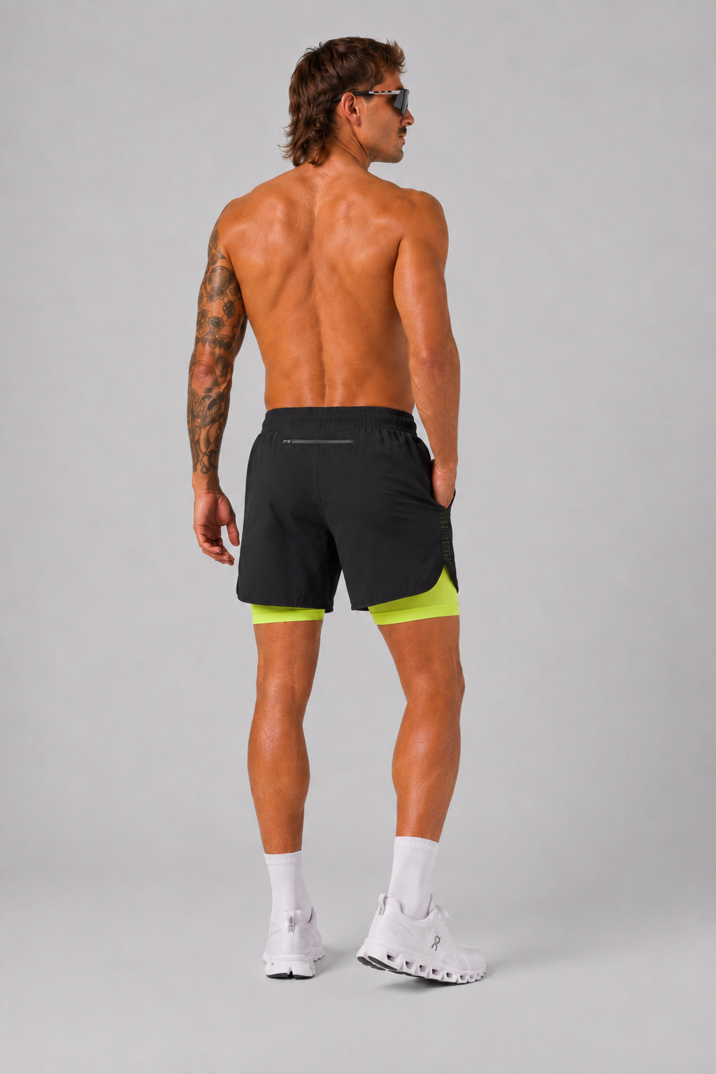 CDNCE Men's 2-in-1 Running Short