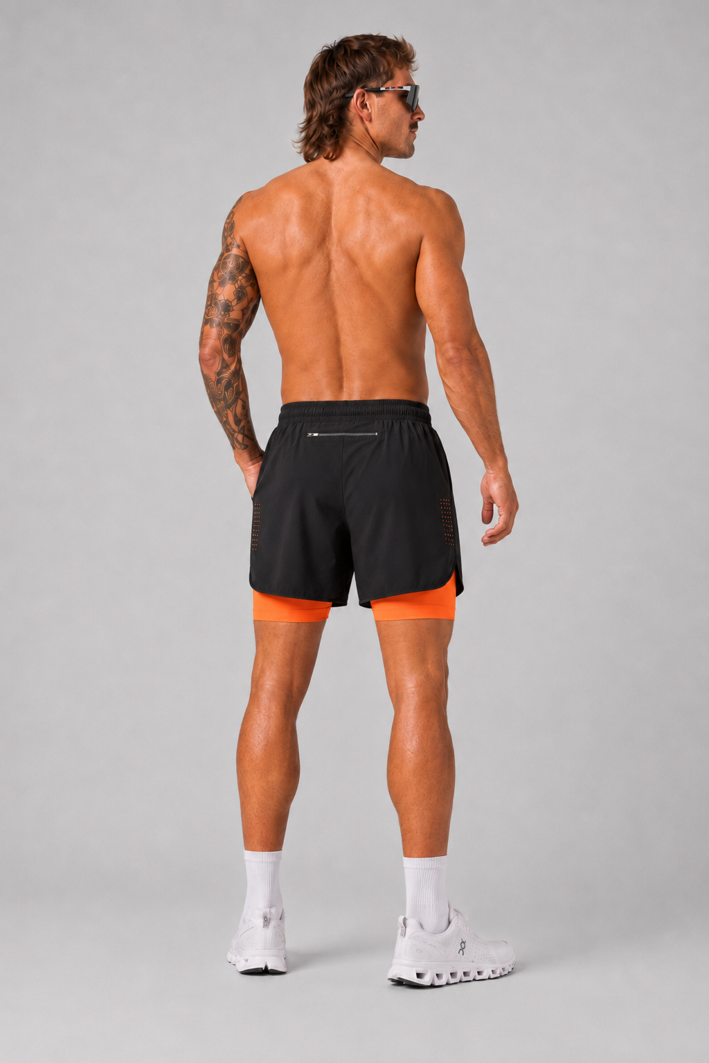 CDNCE Men's 2-in-1 Running Short