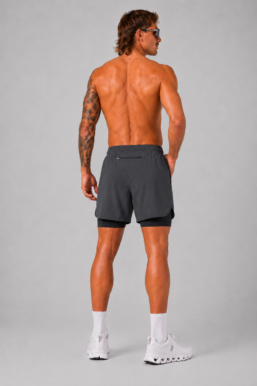 CDNCE Men's 2-in-1 Running Short