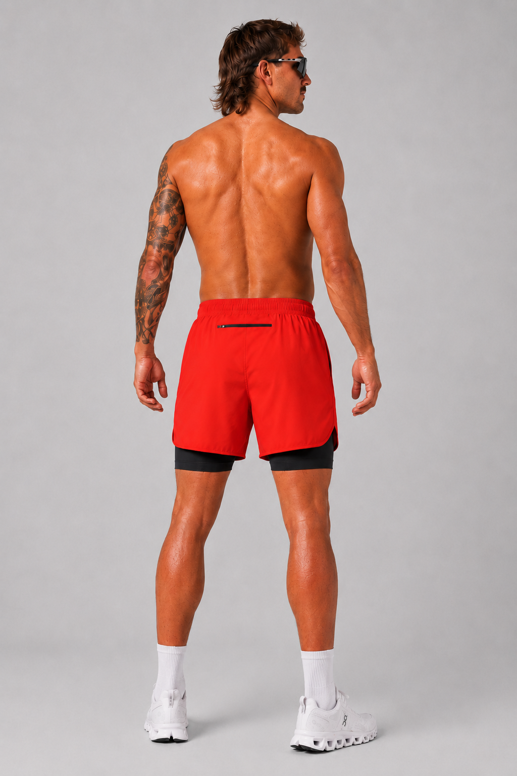 CDNCE Men's 2-in-1 Running Short